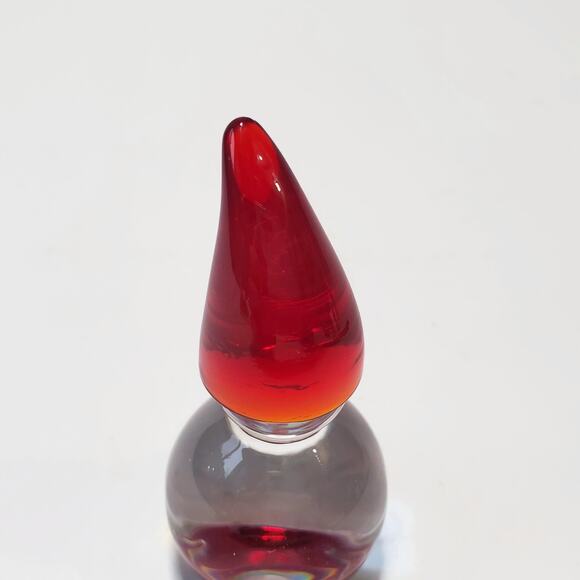 Vintage Hadeland Glassverk Nisse Gnome Norwegian Glass Figurine Chipped - Picture 8 of 9